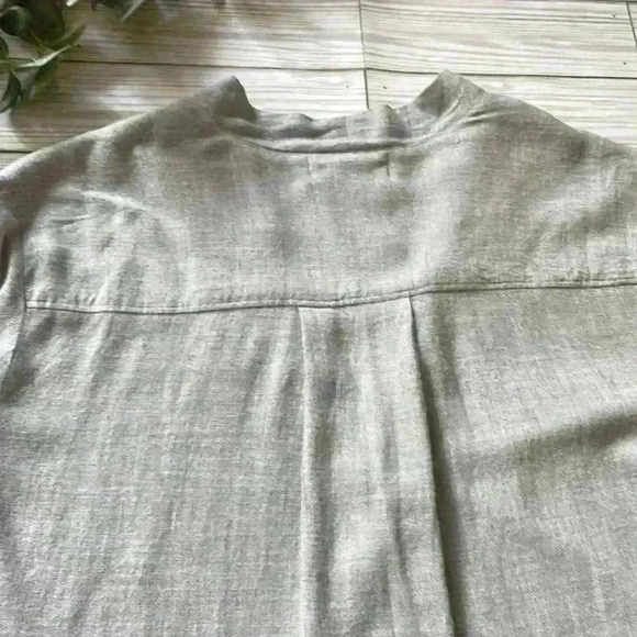 Anthropologie Cloth & Stone faux wrap v neck  top high low hemline - Picture 6 of 6